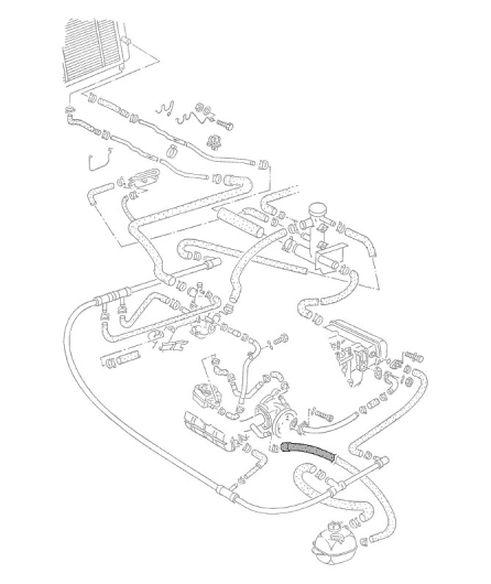 **ON SALE** Type 25 Water Hose - Expansion Tank To Water Pump - 1986-92