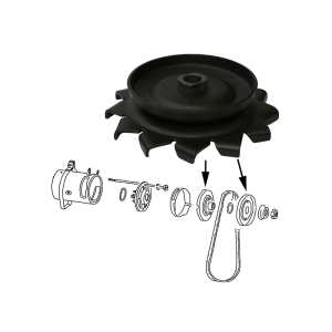 Alternator Pulley (With Fan) - Type 1 Engines