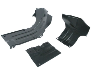 Black 3 Piece Heat Exchanger Tin - Type 1 Engines (Not 1200cc)
