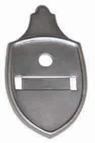 Reproduction Wolfsburg Front Hood Badge For VW Bug Beetle 1953-1959 – Chrome & Blue