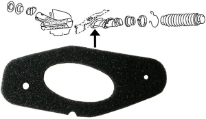 Karmann Ghia Heater Pipe Under Rear Seat Seal