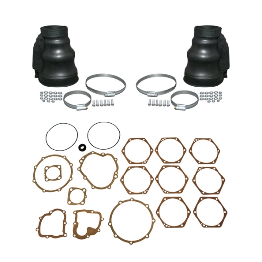 Swing Axle Gearbox Gasket Kit with Axle Boots - 1961-79 Swing Axle Models