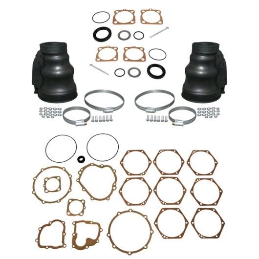 Swing Axle Gearbox Gasket Kit with Axle Boots and Hub Seal Kits - 1961-79 Swing Axle Models