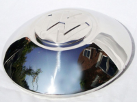 Stainless Steel Large VW Chrome Hubcap - Wide 5 Stud Pattern