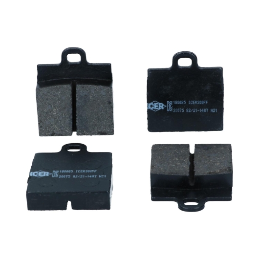 Beetle Front Brake Pads - 1965-71 - Square 1 Pin - Top Quality