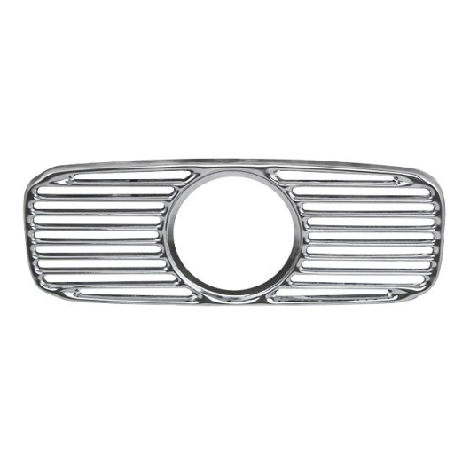 Beetle Radio Speaker Chrome Grill With Hole For Clock - 1953-57 (Oval Window Beetle)