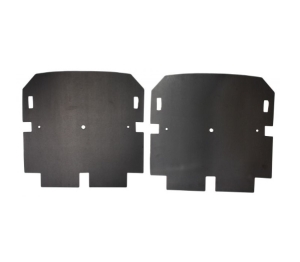 Beetle Fibreboard Front Seat Back Spring Protectors (Pair) - 1965-72