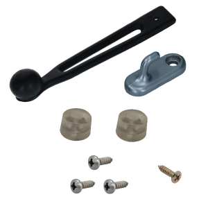 Beetle Rear Seat Rubber Stop Strap and Hook Kit - 1956-79