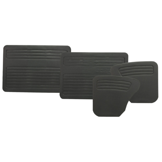 Beetle Black Door Panel Set - 1968-79 Without Pockets