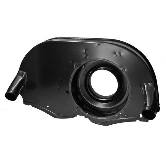 OE Style Black Twin Port Fanshroud With Air Outlets - For Type 4 Oil Cooler Fitment