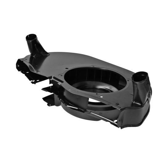 OE Style Black Twin Port Fanshroud With Air Outlets - For Type 4 Oil Cooler Fitment