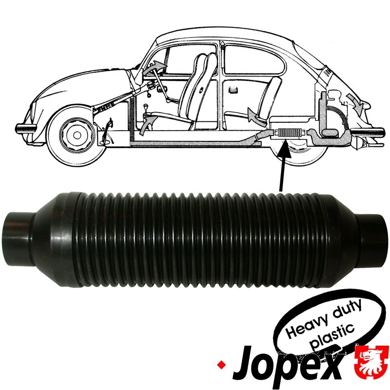 Beetle Heat Exchanger To Chassis Heater Muffler 1968 Only (360mm x