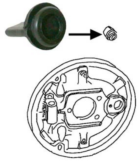 Brake Drum Backing Plate Plug