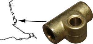 Beetle Rear Brake Hose Connector - IRS Models Only