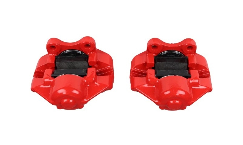 Beetle Front Brake Caliper Set - TRW - Red Powder Coated - Cool Air VW