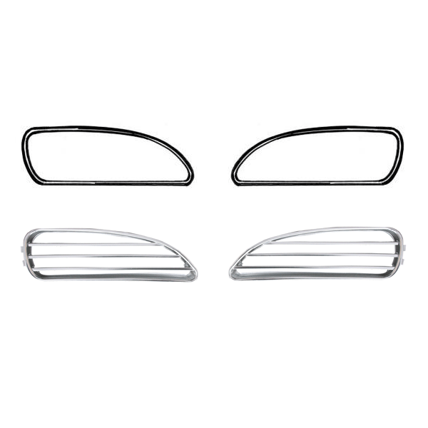 Karmann Ghia Nostril Grill Bundle Kit 196074 Cool Air VW