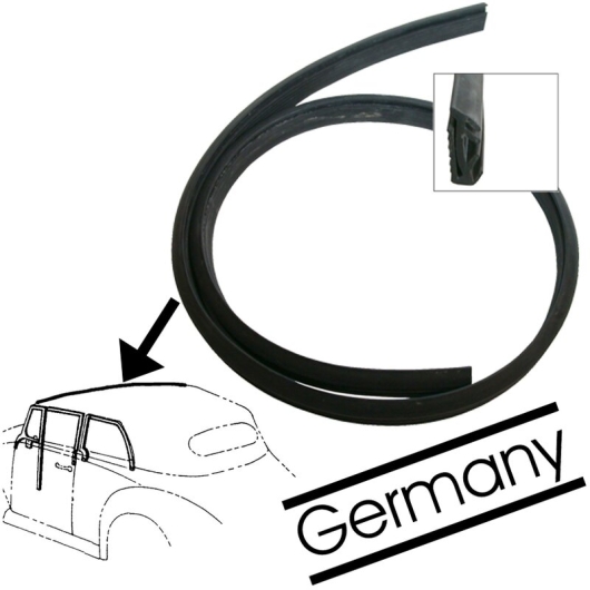 Beetle Cabriolet Front Header Seal - 1968-72