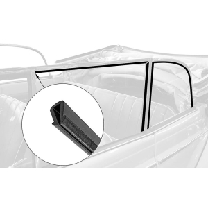 Beetle Cabriolet Glass to Chrome Window Frame Seal Set