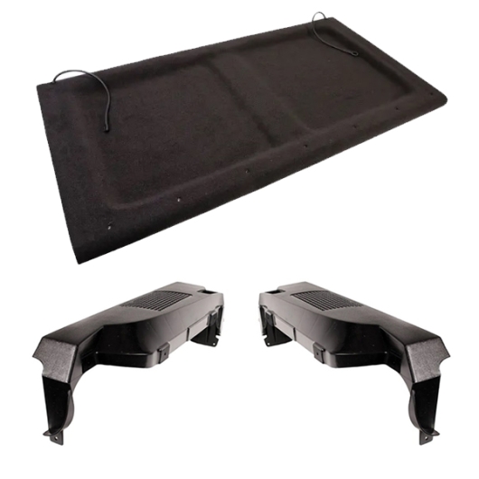 G1 Rear Parcel Shelf Kit - 1979-84 (100mm x 50mm) - Black Carpet