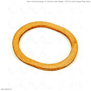 Type 4 Heat Exchanger To Cylinder Head Gasket - 1972-78 (Oval Copper Ring Style)