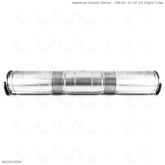 Type 25 Stainless Exhaust Silencer - 1986-92 - Waterboxer (DJ, DF, DG Engine Codes)