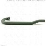 Type 25 Exhaust Pipe - 3rd Cylinder To Silencer - 1983-85 - Waterboxer (DF, DG Engine Codes)