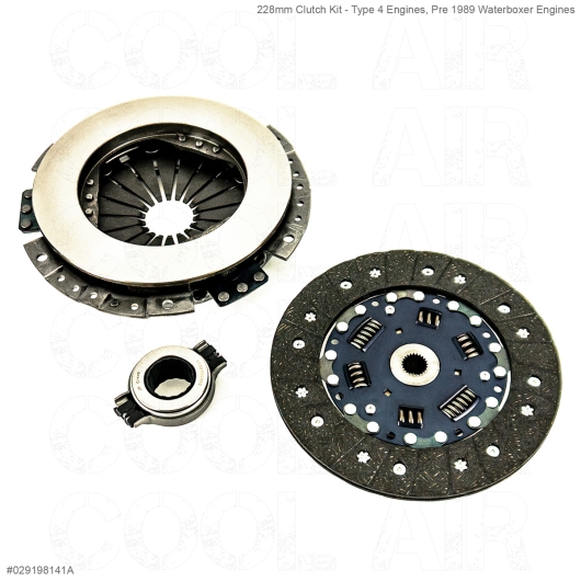 228mm Clutch Kit - Type 4 Engines, Pre 1989 Waterboxer Engines