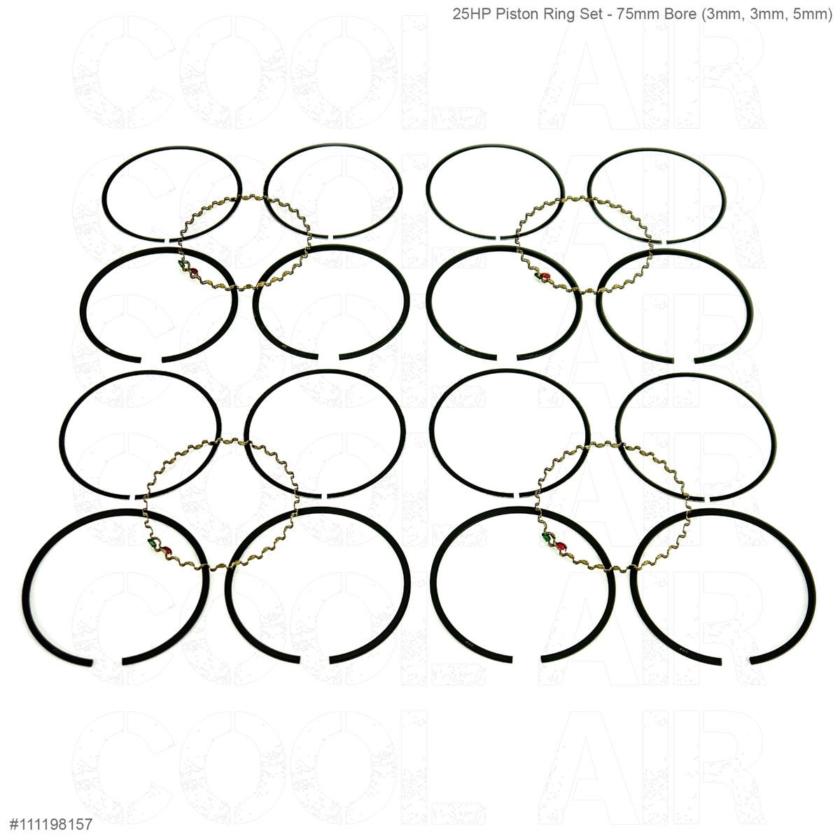 25HP Piston Ring Set - 75mm Bore (3mm, 3mm, 5mm)