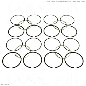 Beetle 25HP Piston Ring Set - 75mm Bore (3mm, 3mm, 5mm)