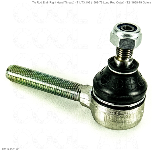 Tie Rod End (Right Hand Thread) - T1, T3, KG (1968-79 Long Rod Outer) - T2 (1968-79 Outer)