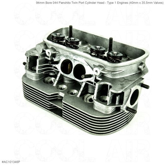 94mm Bore 044 Panchito Twin Port Cylinder Head - Type 1 Engines (40mm X 35.5mm Valves)