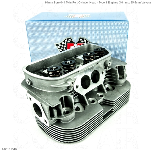 **NCA** 94mm Bore 044 Twin Port Cylinder Head - Type 1 Engines (40mm X 35.5mm Valves)