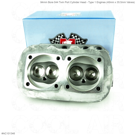 **NCA** 94mm Bore 044 Twin Port Cylinder Head - Type 1 Engines (40mm X 35.5mm Valves)