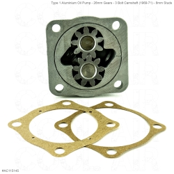 Type 1 Schadek Oil Pump - 26mm Gears - 3 Bolt Camshaft (1969-71) - 8mm Studs