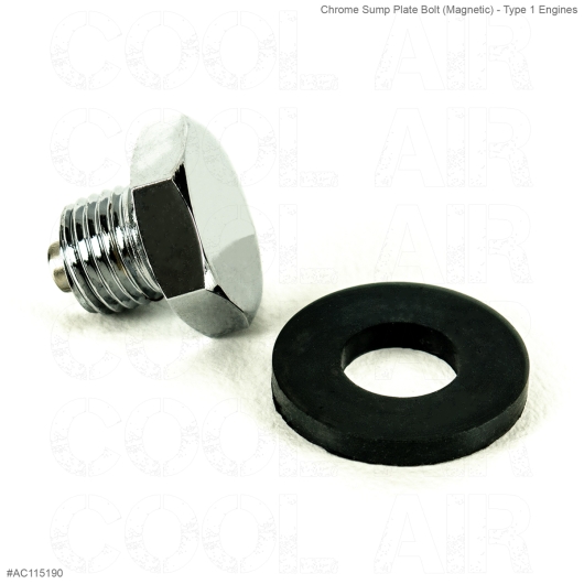 14mm Chrome Sump Plate Plug (Magnetic) - Type 1 Engines