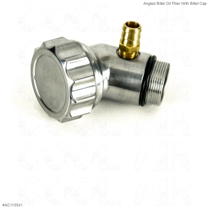 Angled Billet Oil Filler With Billet Cap