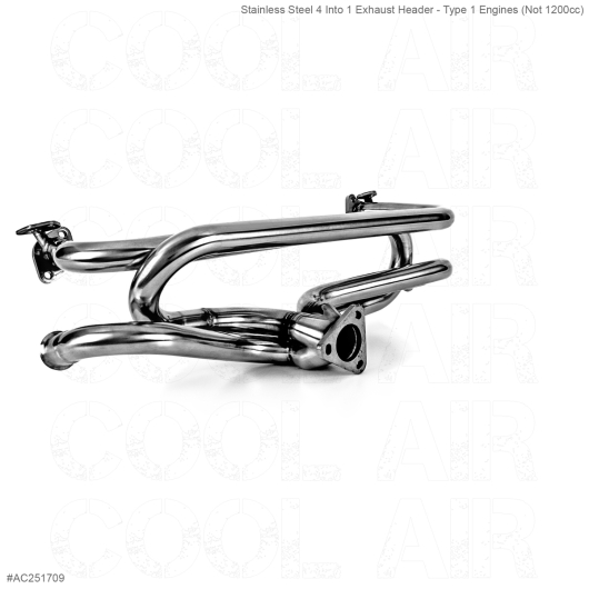 Stainless Steel 4 Into 1 Exhaust Header - Type 1 Engines (Not 1200cc)