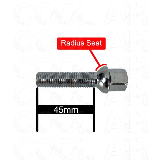 14mm Radius Wheel Bolt - 45mm Long
