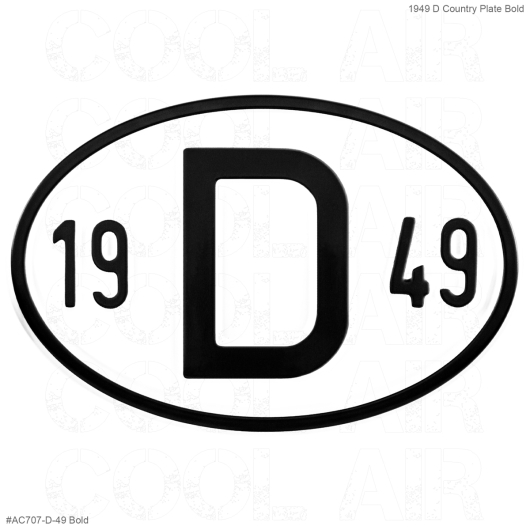 1949 D Country Plate