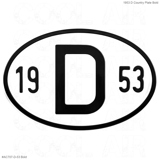 1953 D Country Plate
