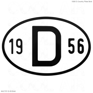1956 D Country Plate