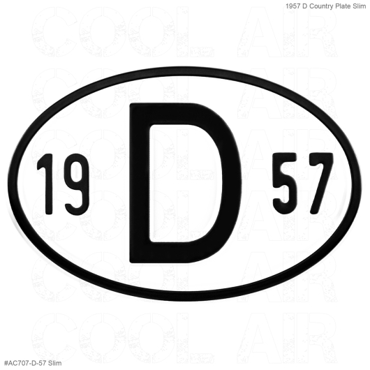 1957 D Country Plate