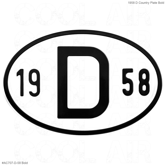 1958 D Country Plate
