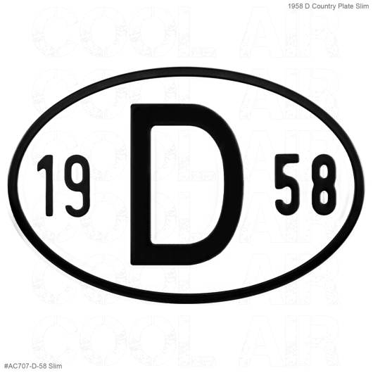 1958 D Country Plate