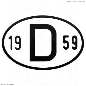 1959 D Country Plate