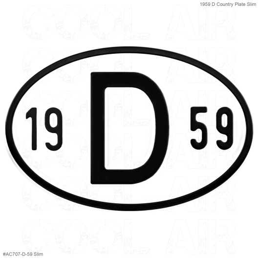 1959 D Country Plate