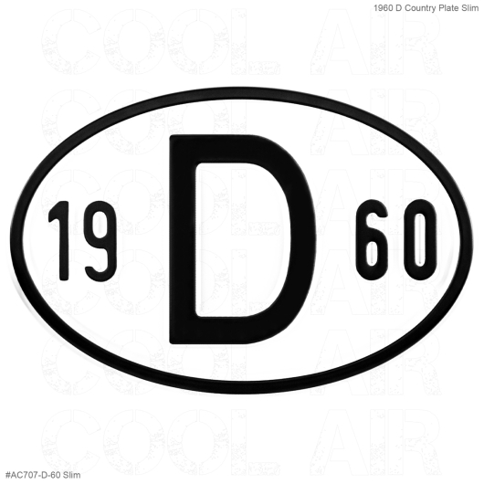 1960 D Country Plate