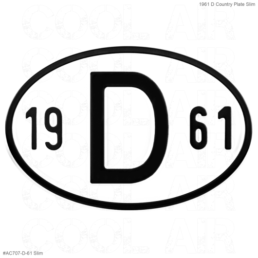 1961 D Country Plate