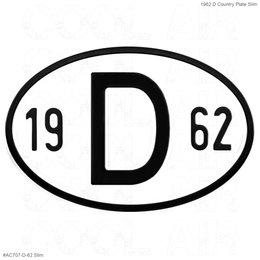 1962 D Country Plate
