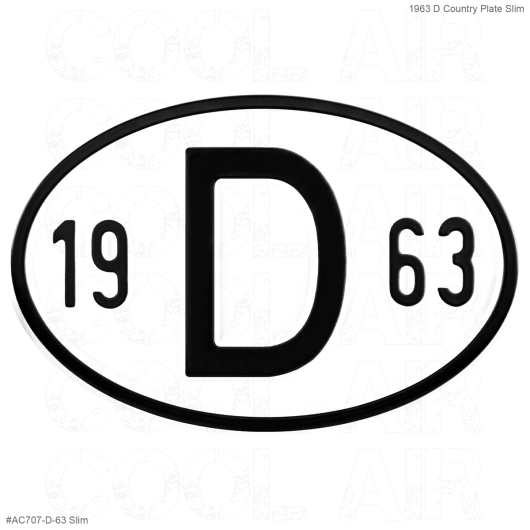1963 D Country Plate